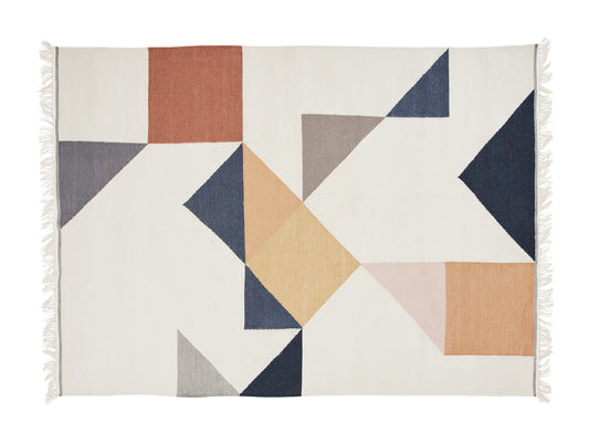 Memo Rug in Rust by Linie Design