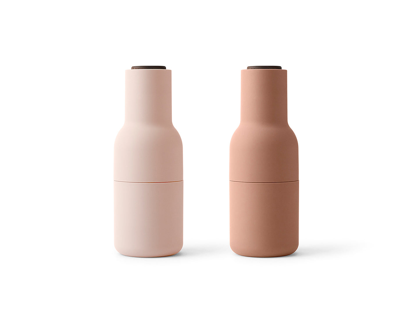 Menu Bottle Grinders (Walnut top) - Nudes