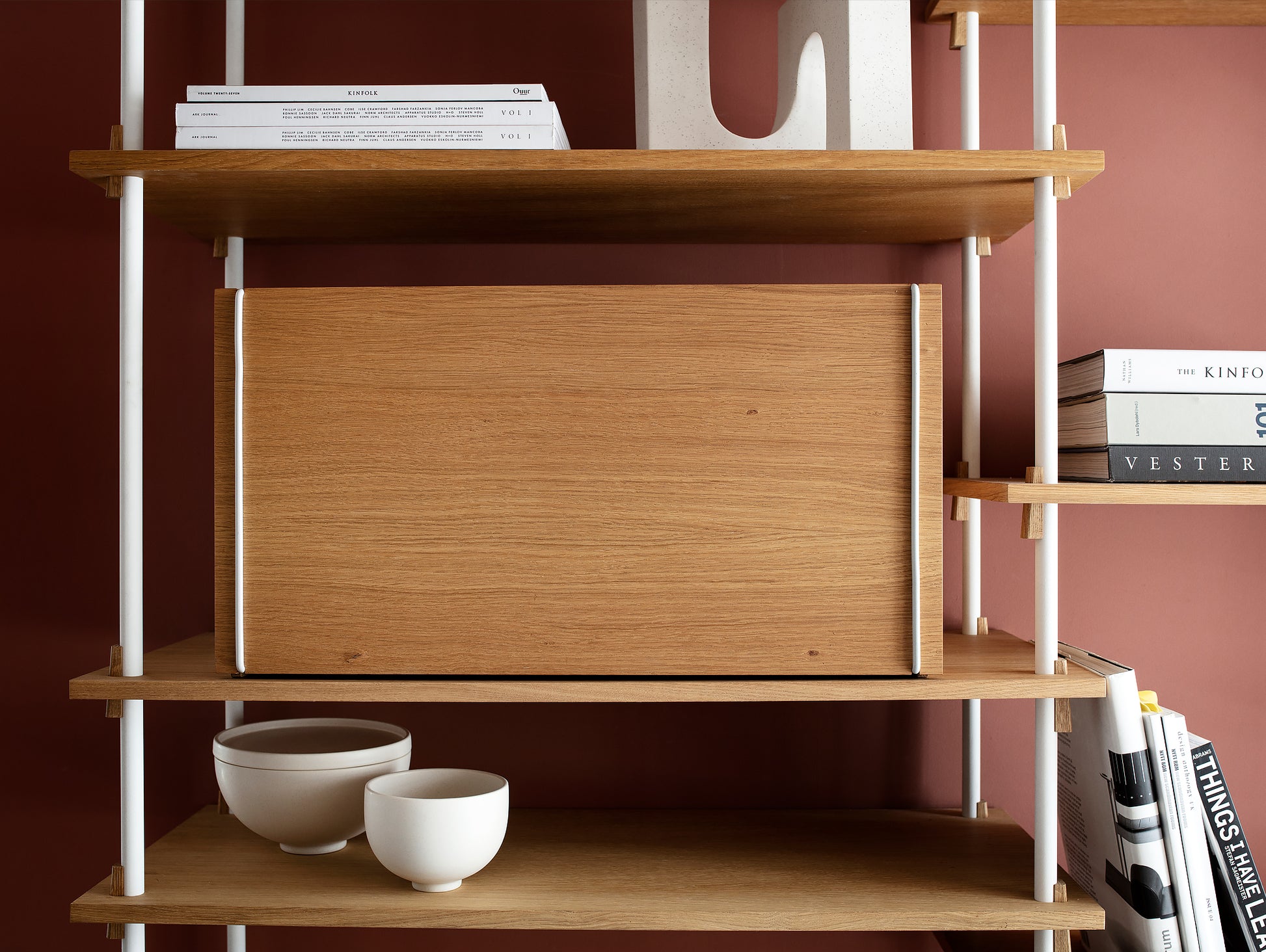 Oak/White Storage Box by Moebe
