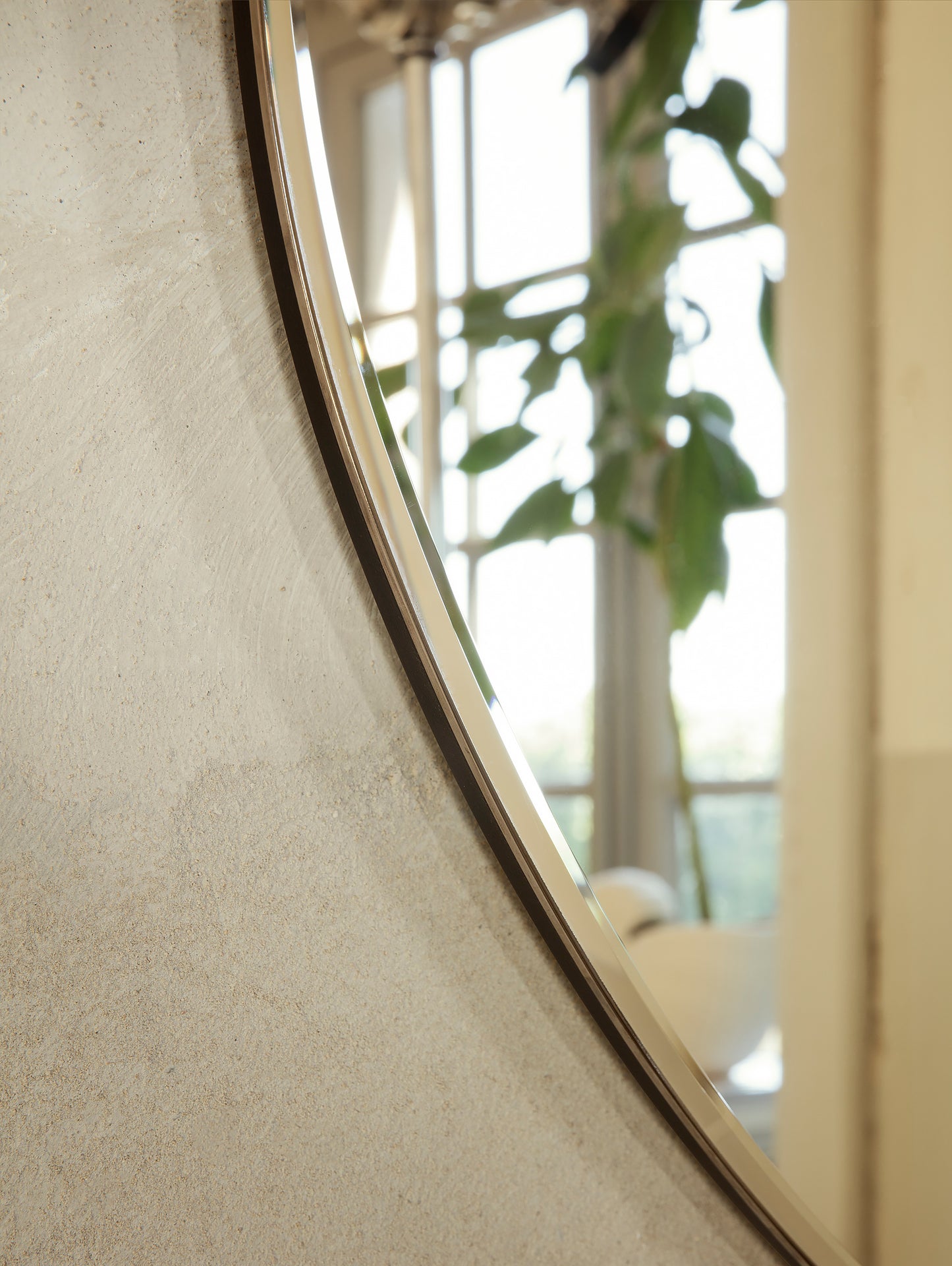 Pond Mirror by Ferm Living - Dark Chrome Detail