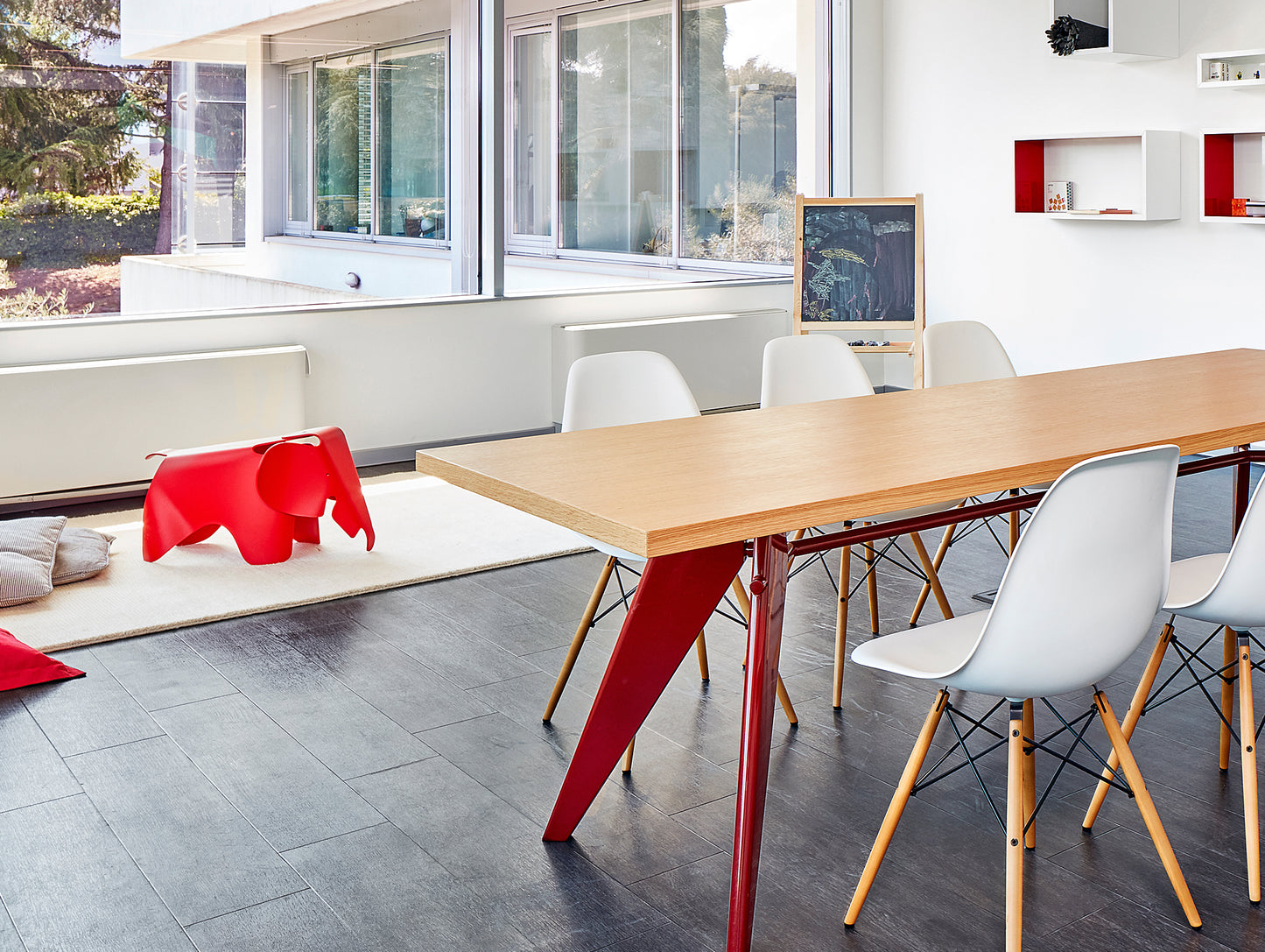 Poppy Red Eames Elephant by Vitra