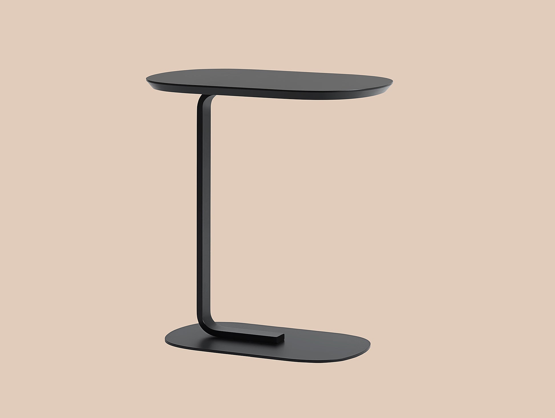 Black Relate Side Table by Muuto