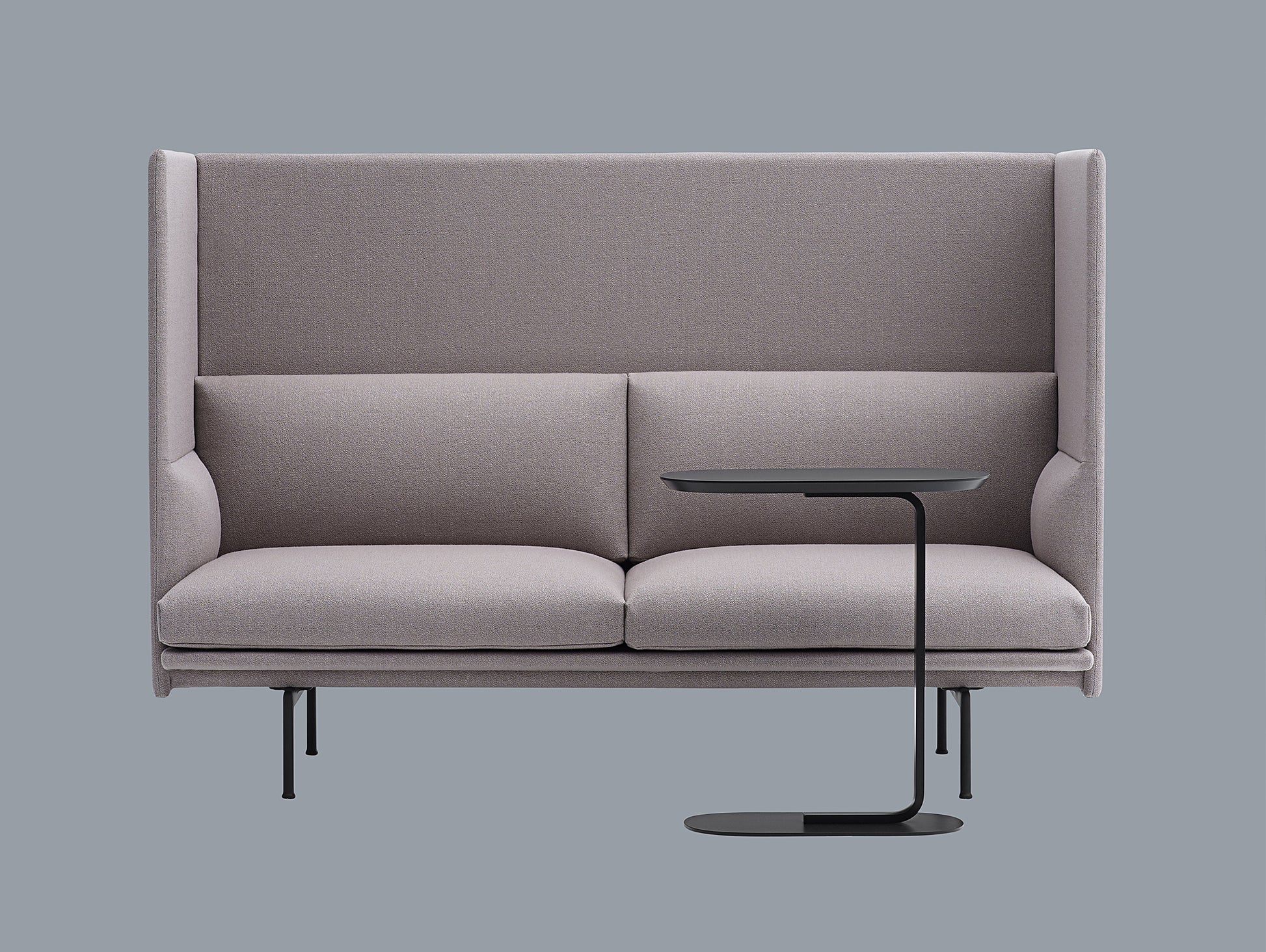 Black Relate Side Table by Muuto