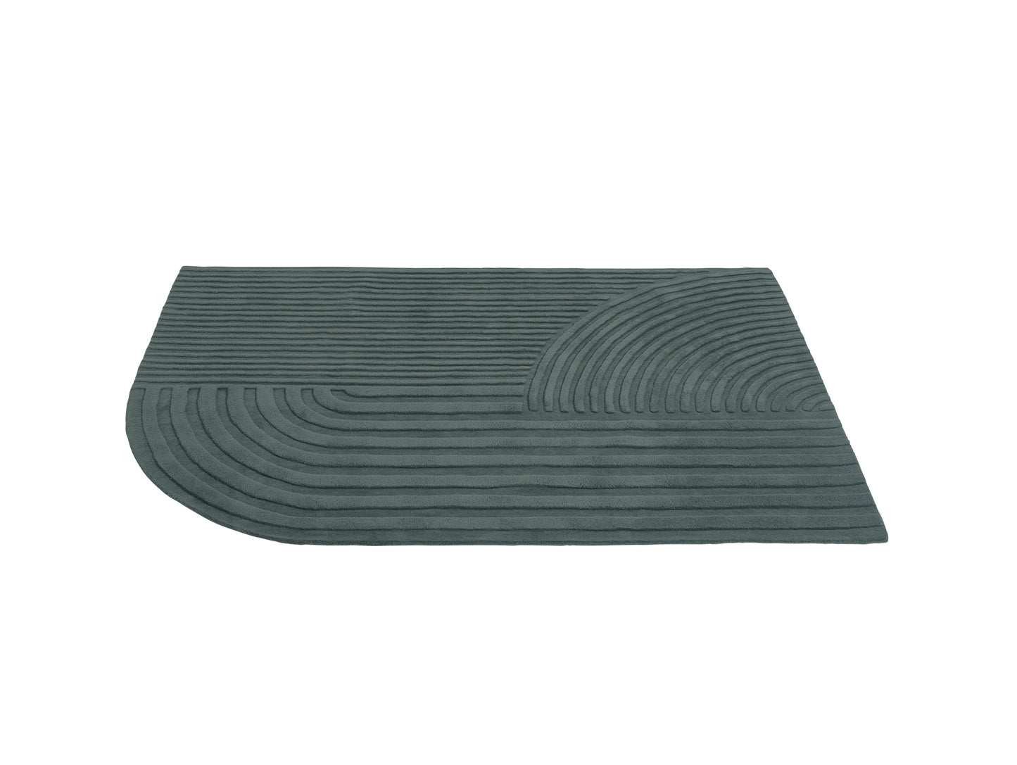 Relevo Rug by Muuto - 170 x 240 cm / Dark Green