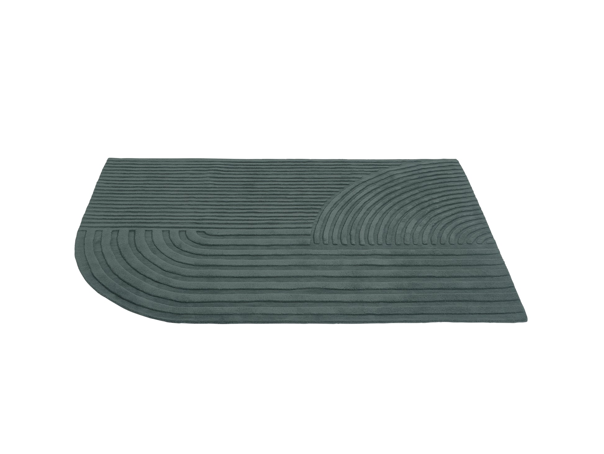 Relevo Rug by Muuto - 170 x 240 cm / Dark Green