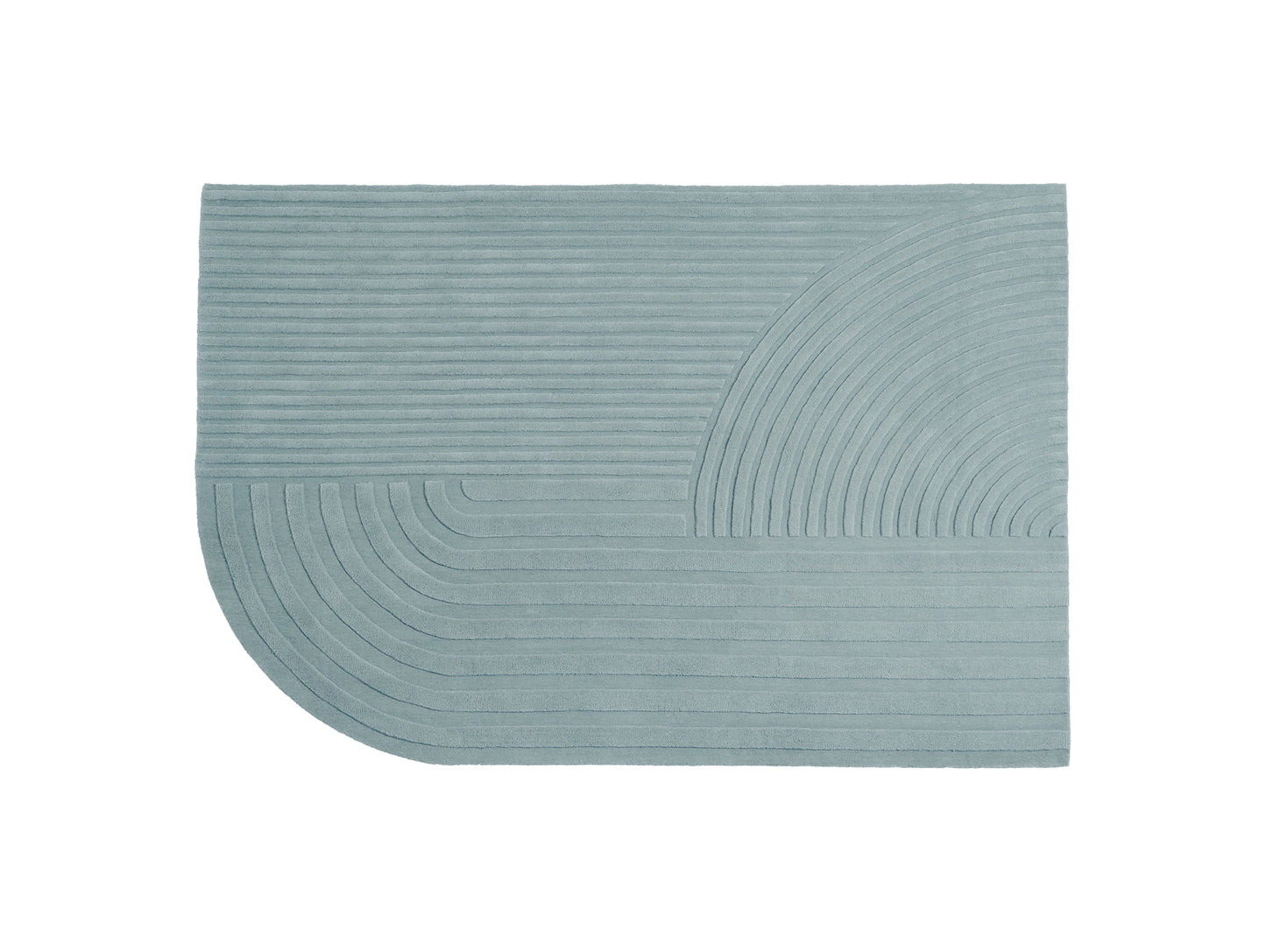 Relevo Rug by Muuto - 170 x 240 cm / Sage Green