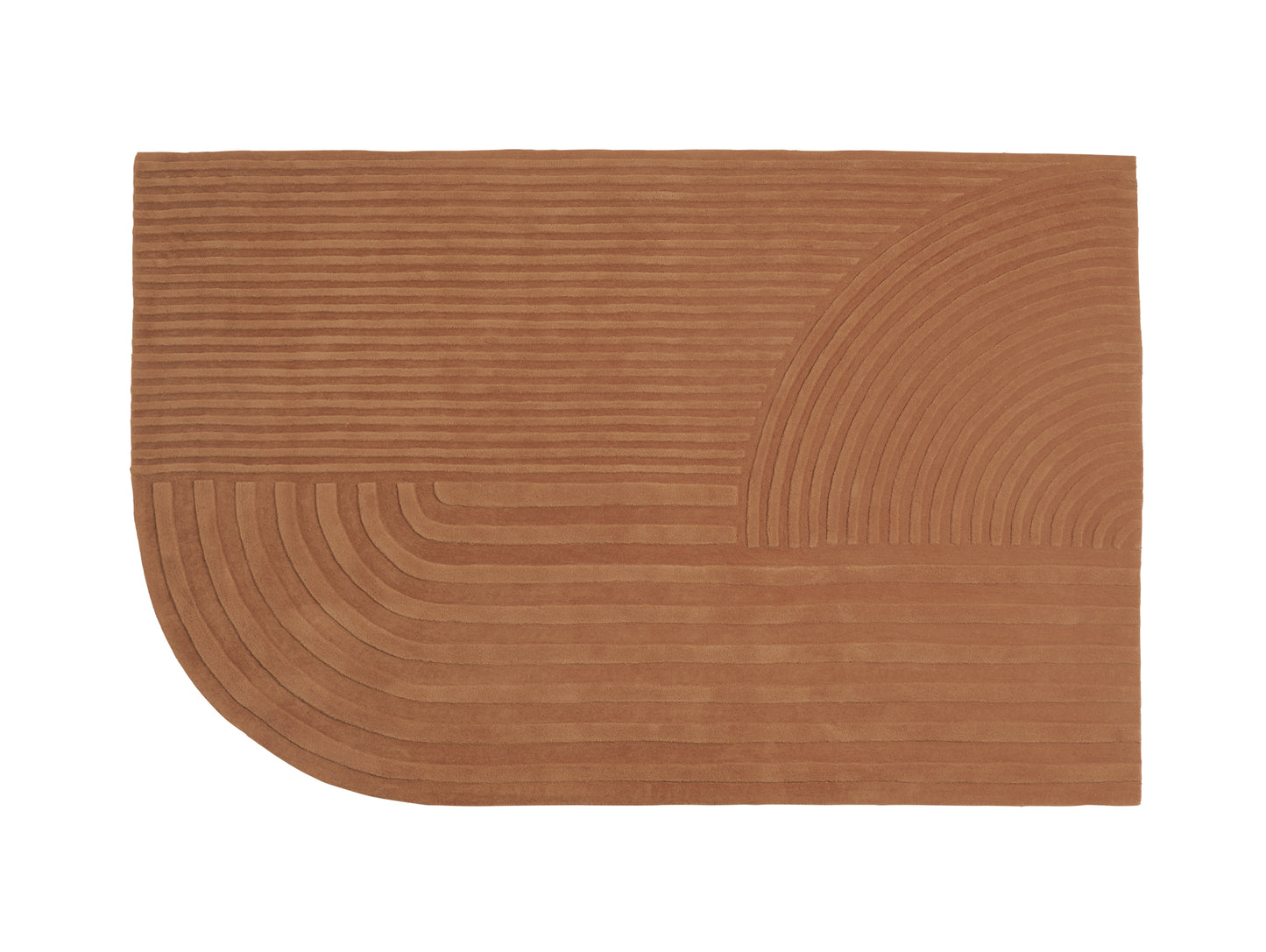 Relevo Rug by Muuto - 200 x 300 cm / Burnt Orange