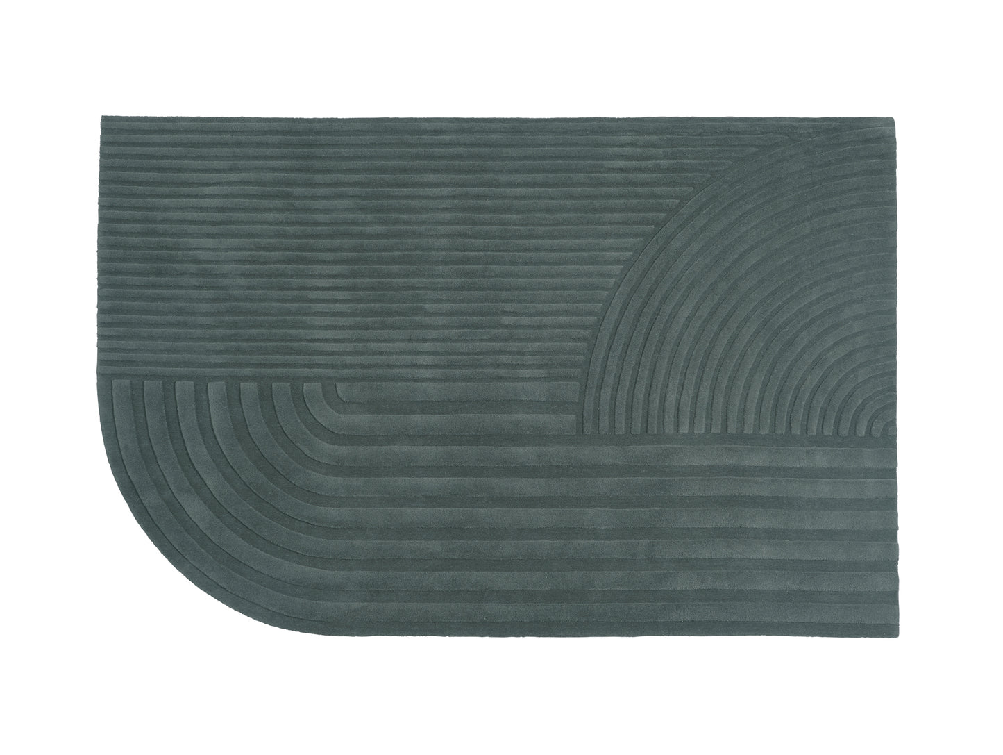 Relevo Rug by Muuto - 200 x 300 cm / Dark Green