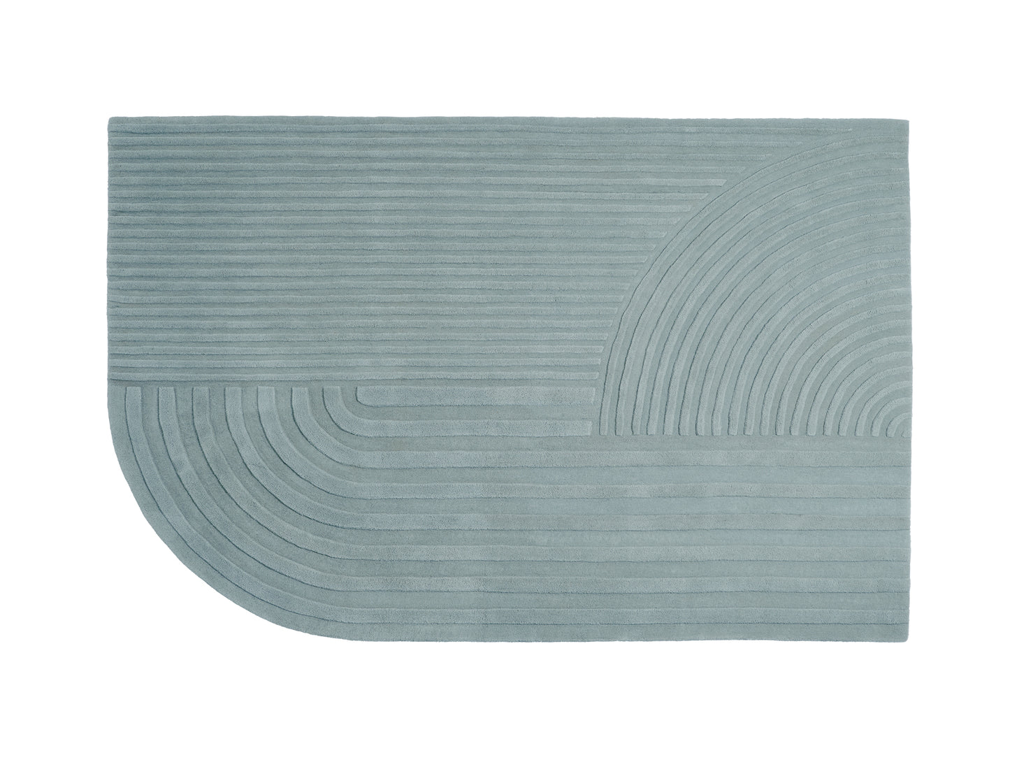 Relevo Rug by Muuto - 200 x 300 cm / Sage Green