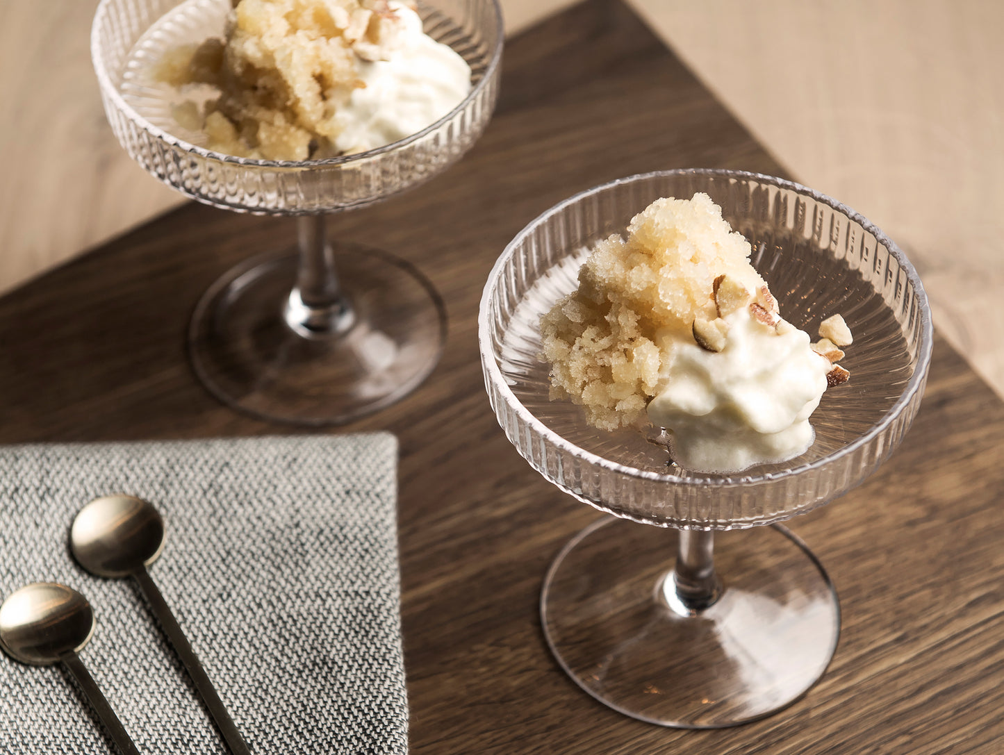 Ripple Champagne Saucers - Set of 2 by Ferm Living
