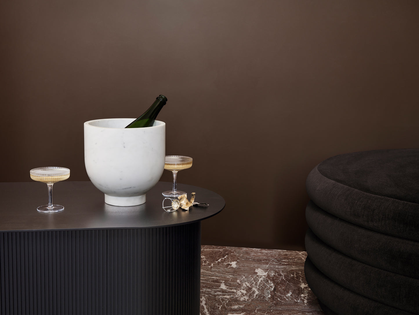 Ripple Champagne Saucers - Set of 2 by Ferm Living