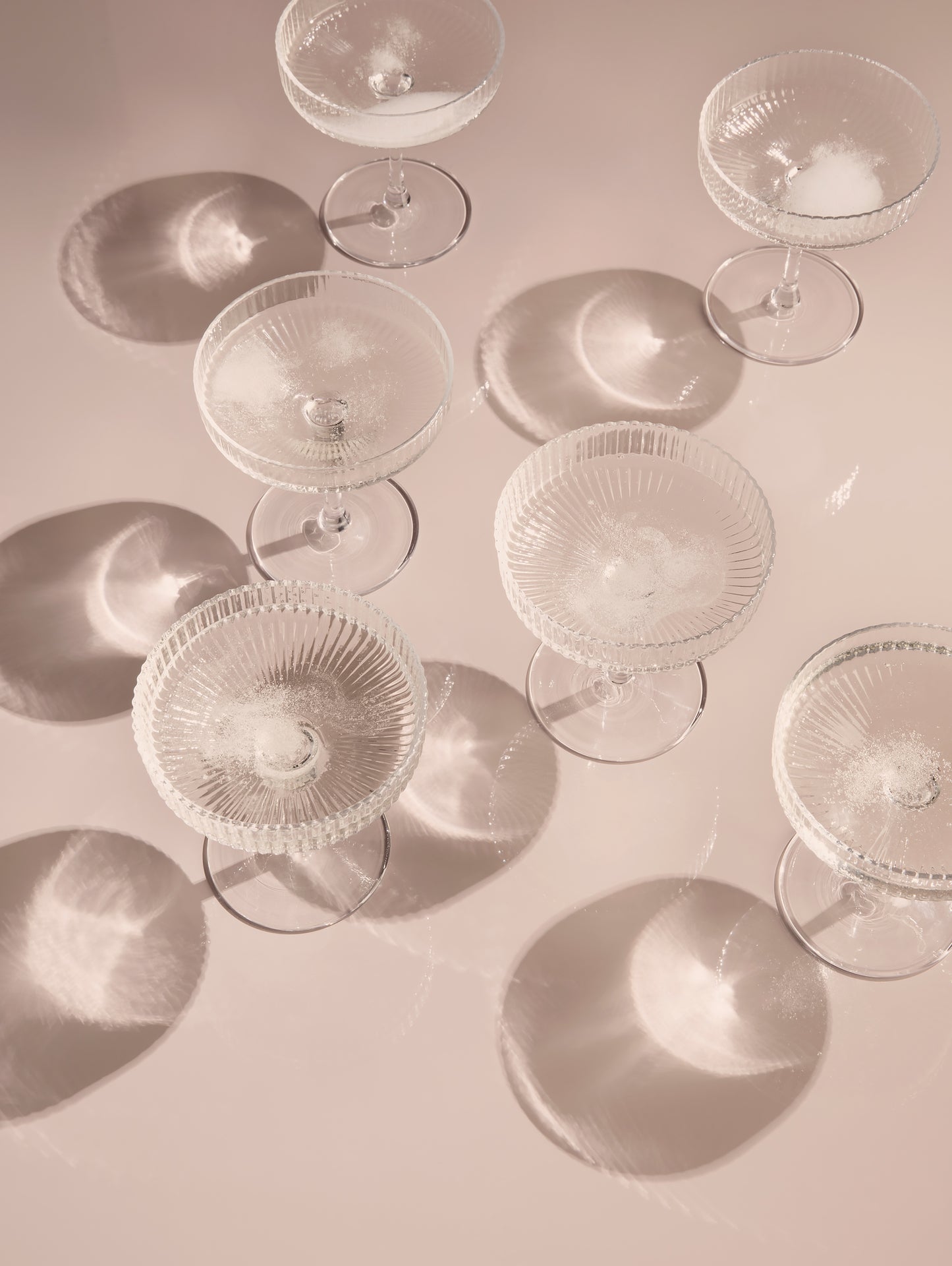 Ripple Champagne Saucers - Set of 2 by Ferm Living