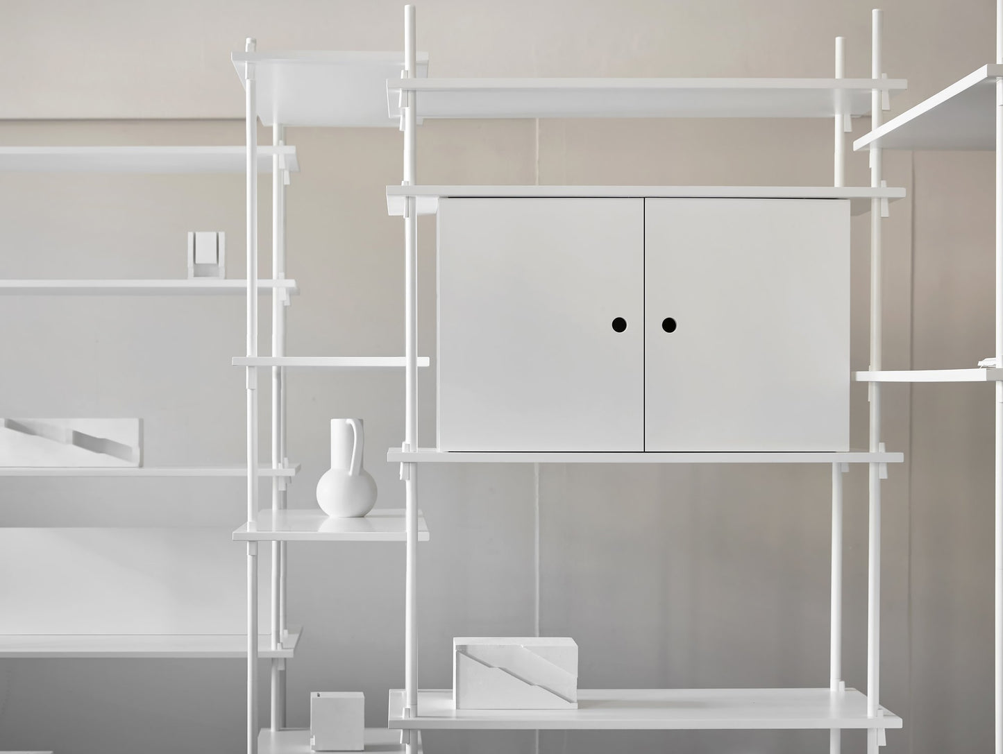Shelving System - Cabinet - White