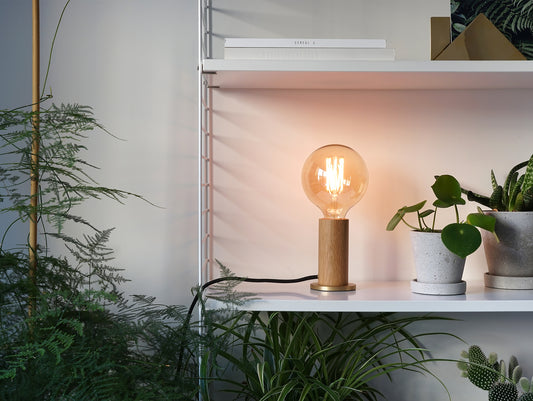 Oak Knuckle Table Lamp by Tala