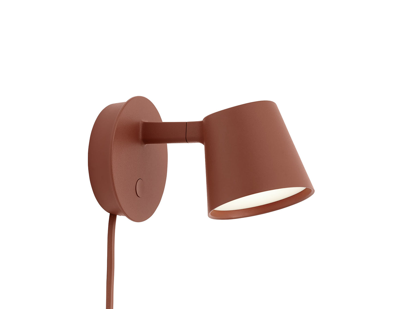Copper Brown Tip Wall Lamp by Muuto