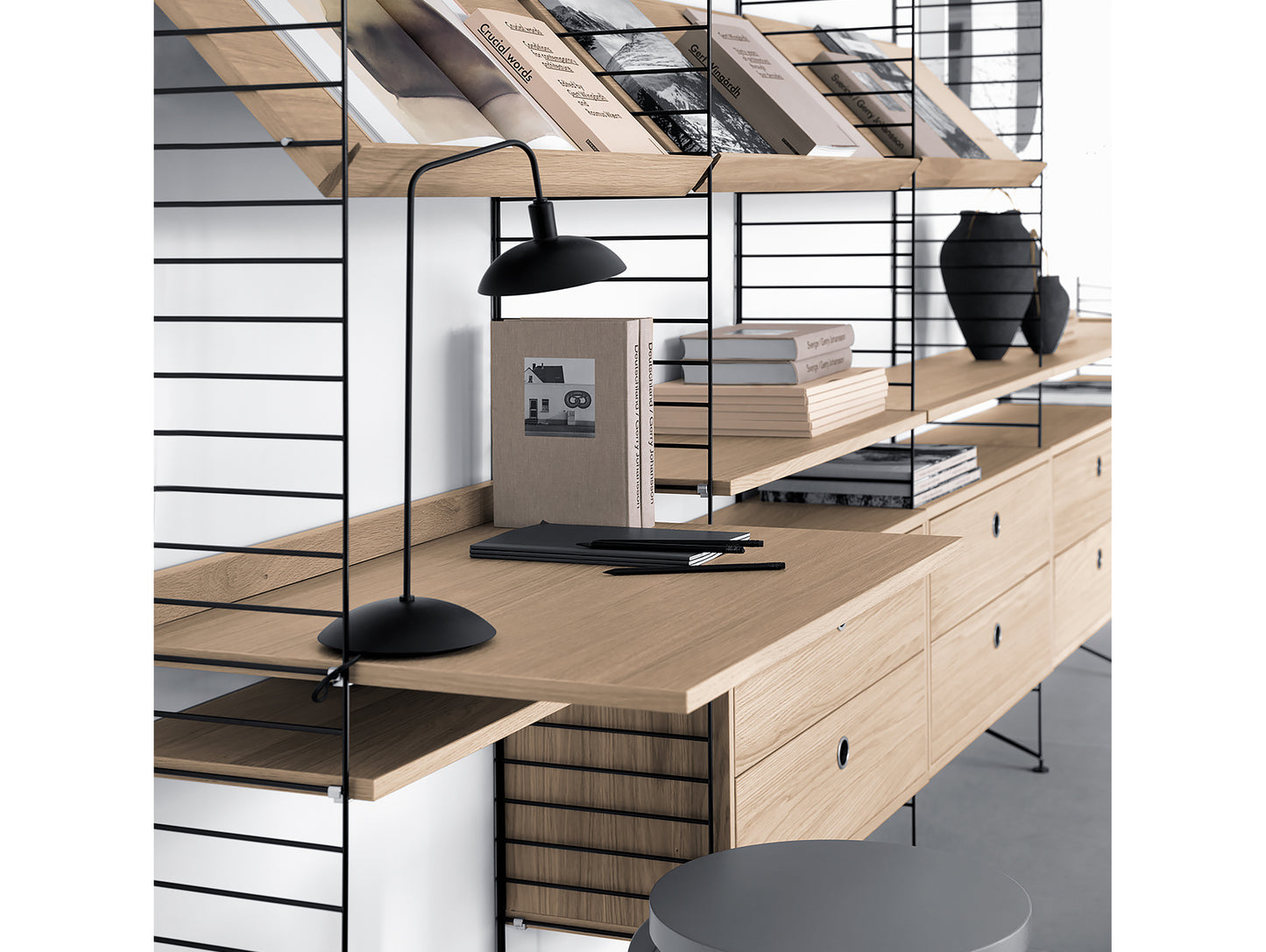 String System Work Desk - Oak