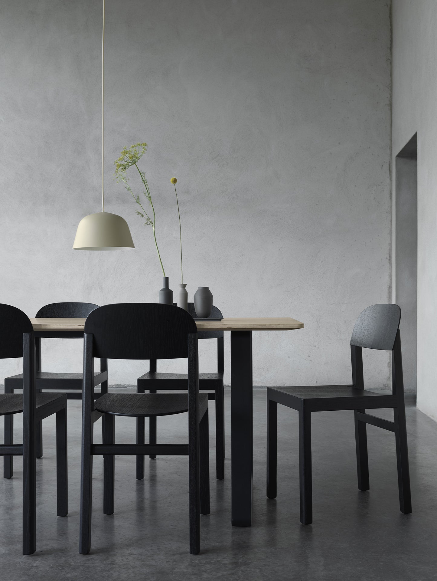 Workshop Chair by Muuto - Black Oak