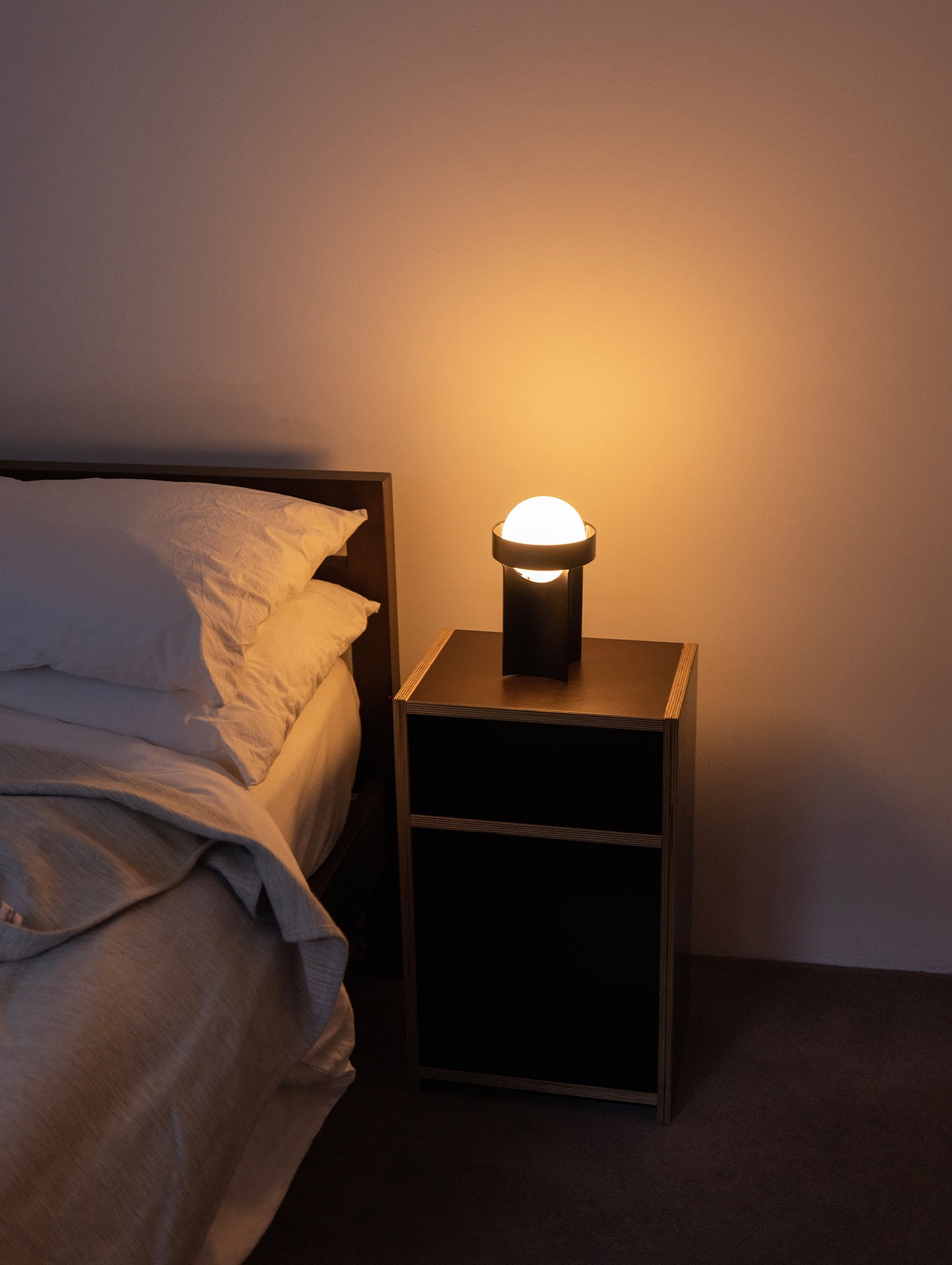 Loop Table Lamp with Sphere III by Tala - Dark Grey