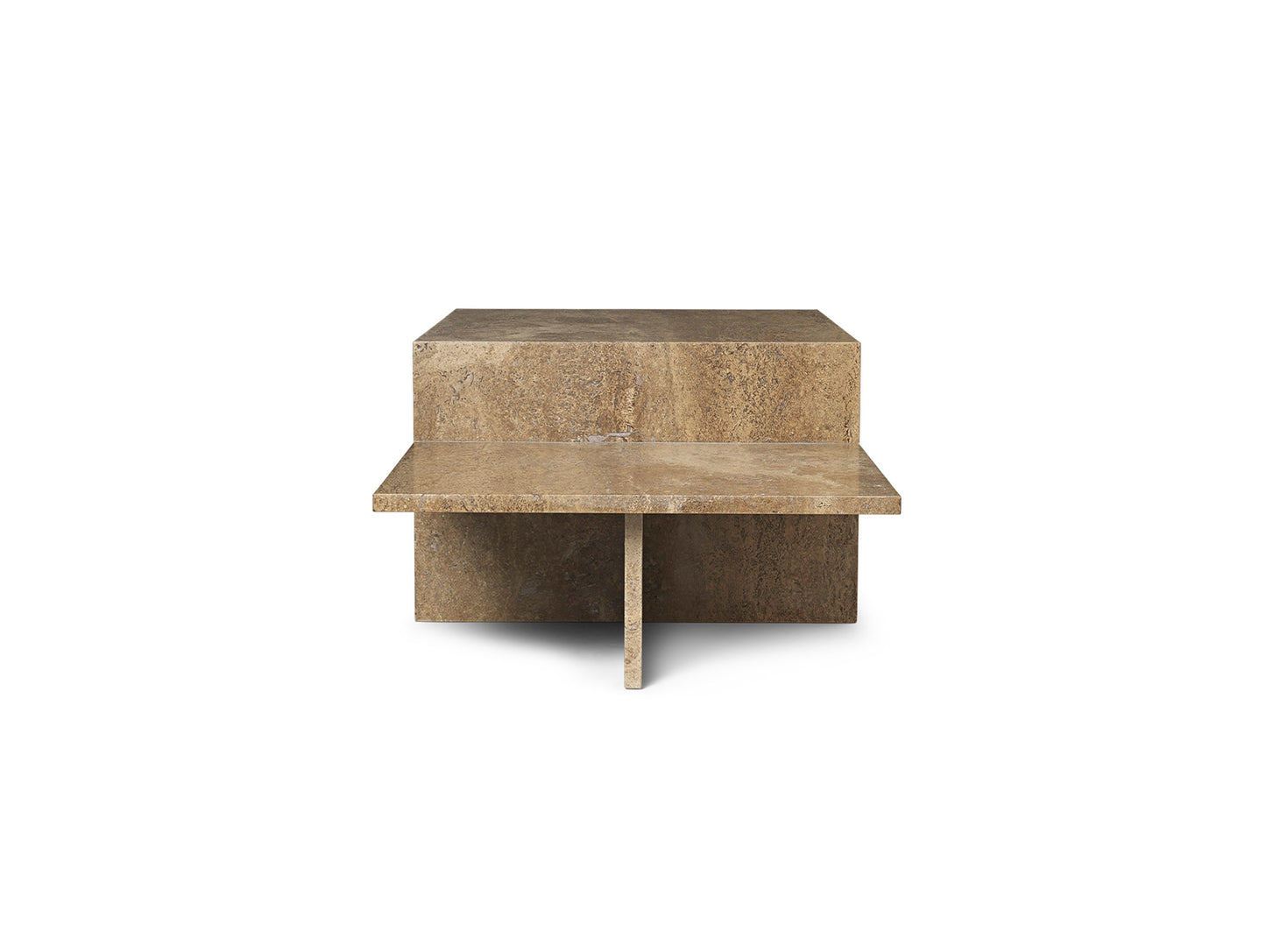 Distinct Coffee Table by Ferm Living - Dark Brown Travertine