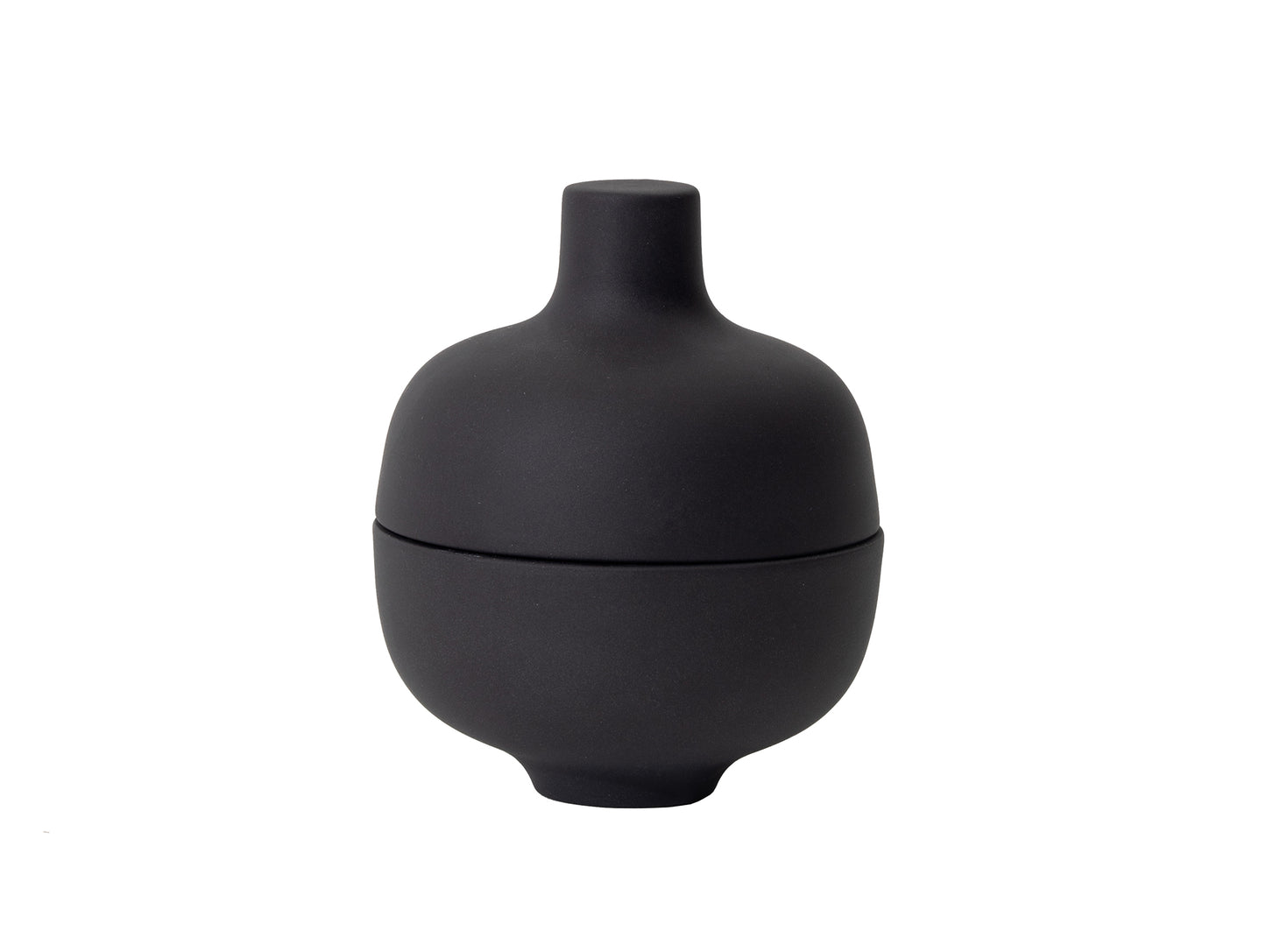Small Bowl with Lid / Sand Secrets Collection / Black Clay by Design House Stockholm