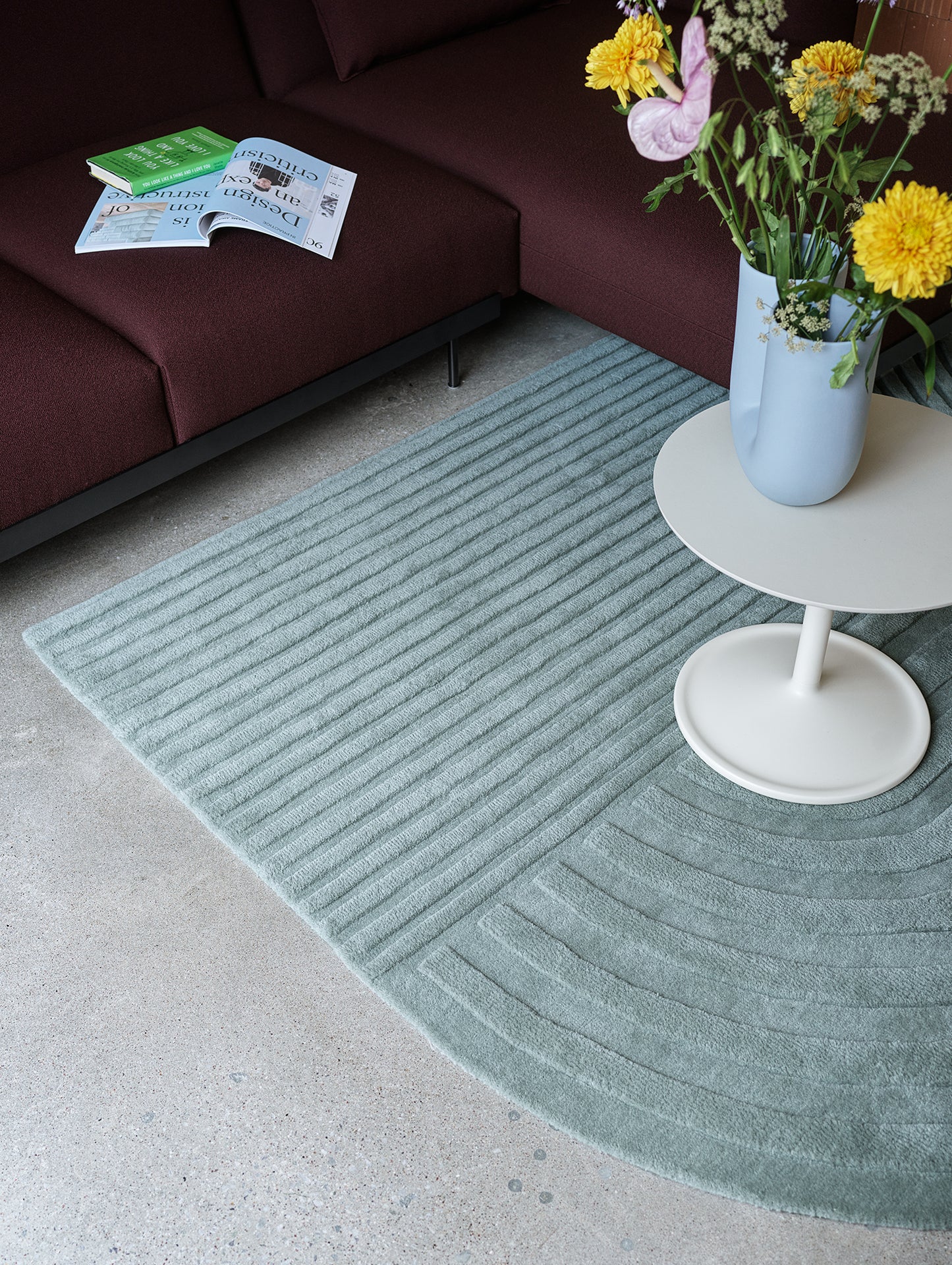 Relevo Rug by Muuto - 170 x 240 cm / Sage Green