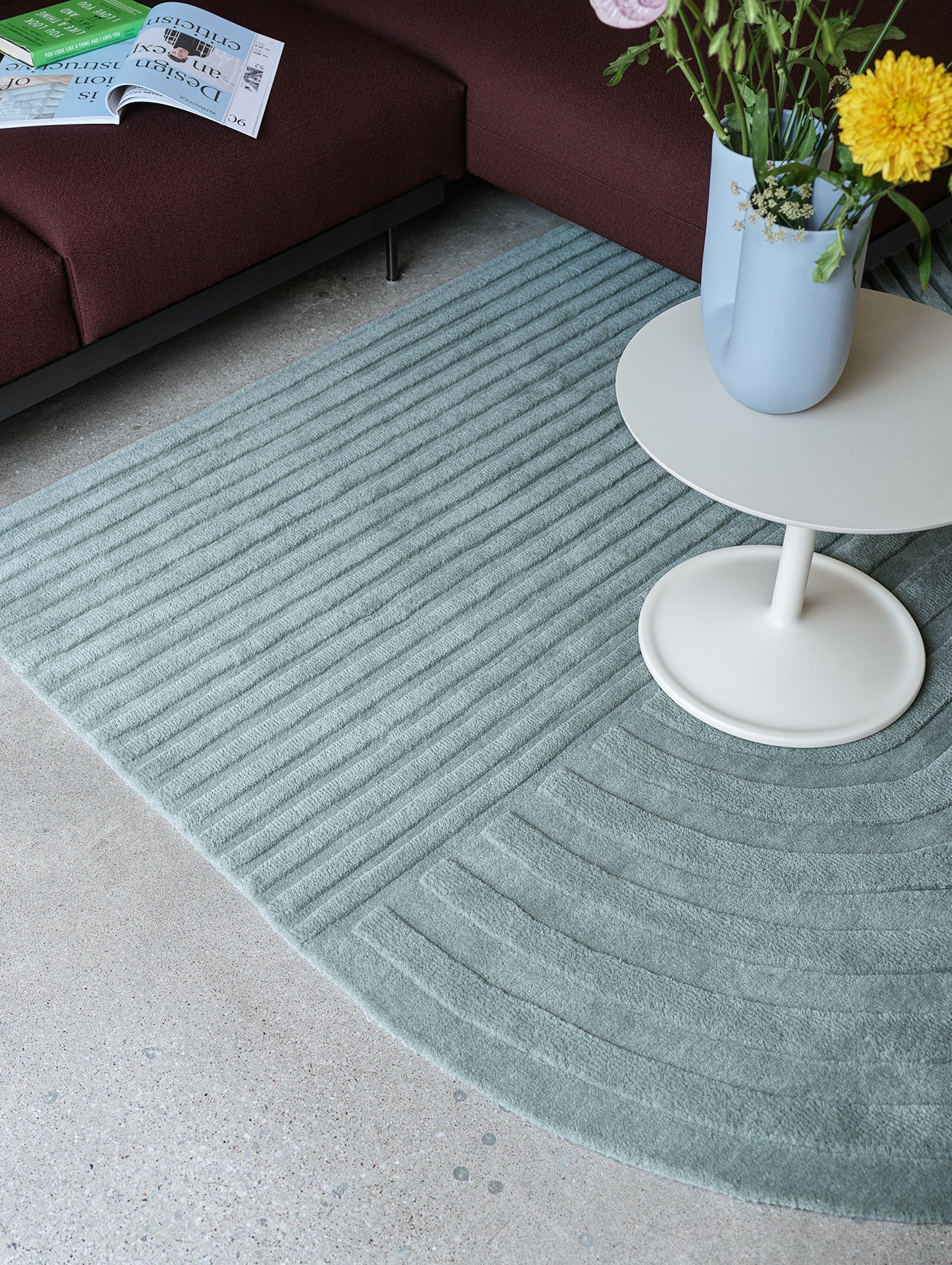 Relevo Rug by Muuto - 170 x 240 cm / Sage Green