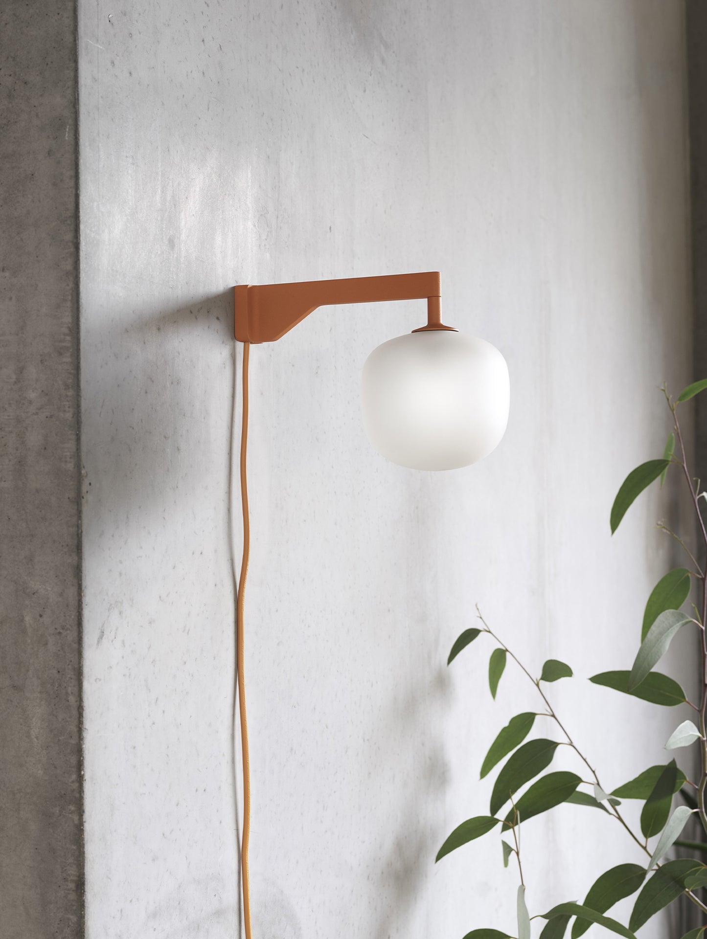 Orange Rime Wall Lamp by Muuto