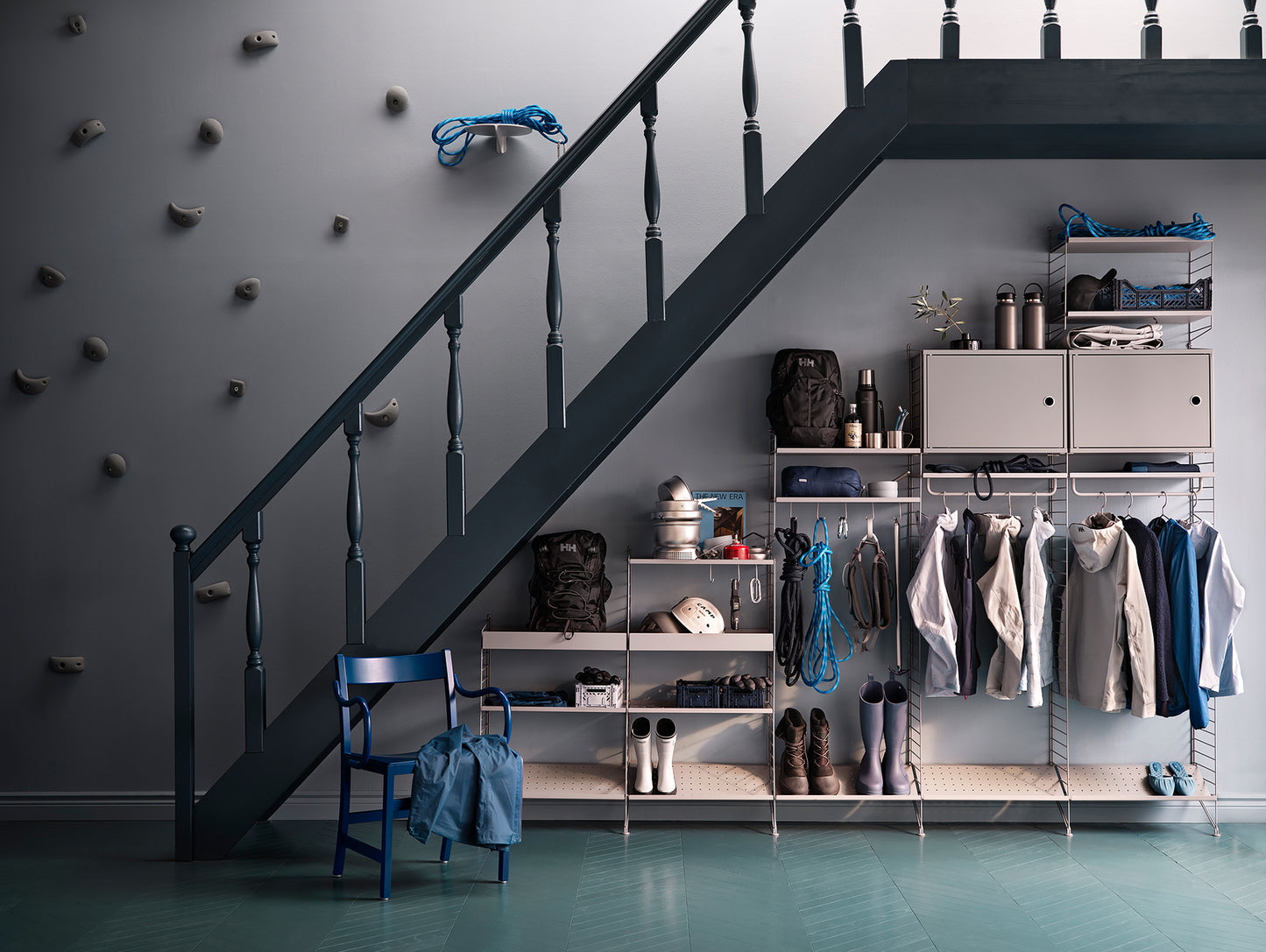 String Metal Shelves - Beige