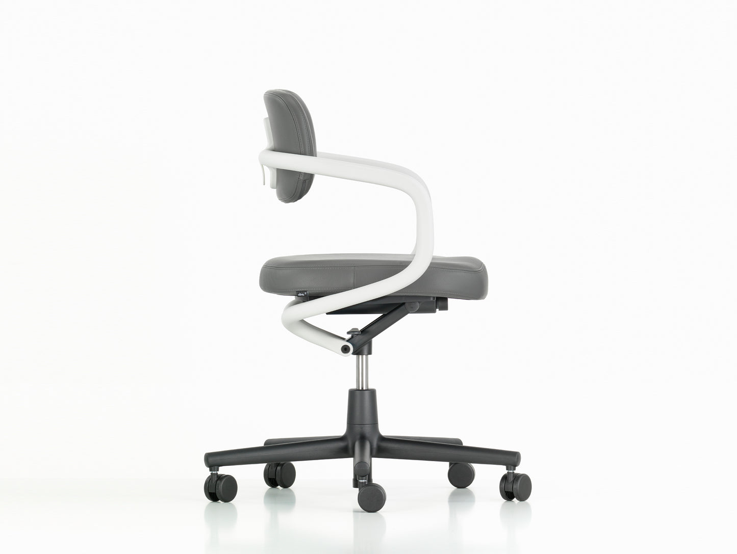 Allstar Office Chair by Vitra - Leather 21 Dim Grey Seat / Leather 21 Dim Grey Backrest (L20)