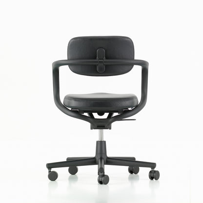 Allstar Office Chair by Vitra - Leather 66 Nero Seat / Leather 66 Nero Backrest (L20)