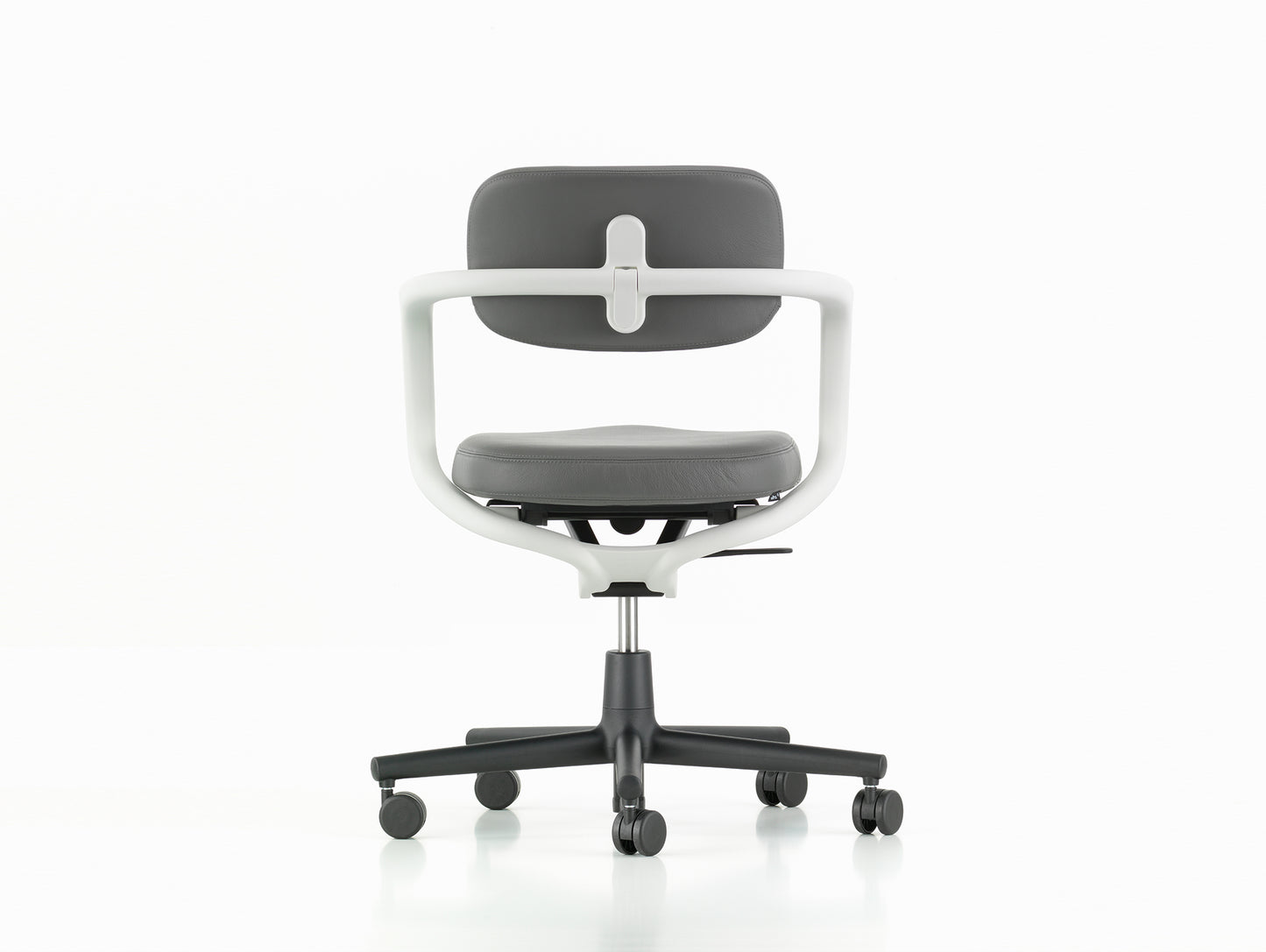 Allstar Office Chair by Vitra - Leather 21 Dim Grey Seat / Leather 21 Dim Grey Backrest (L20)