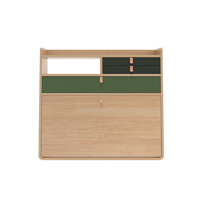 Gaston Writing Desk by Hartô - Width 80 cm , Oak / Ash Green / Sage