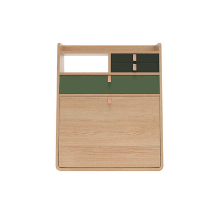 Gaston Writing Desk by Hartô - Width 60 cm , Oak / Ash Green / Sage
