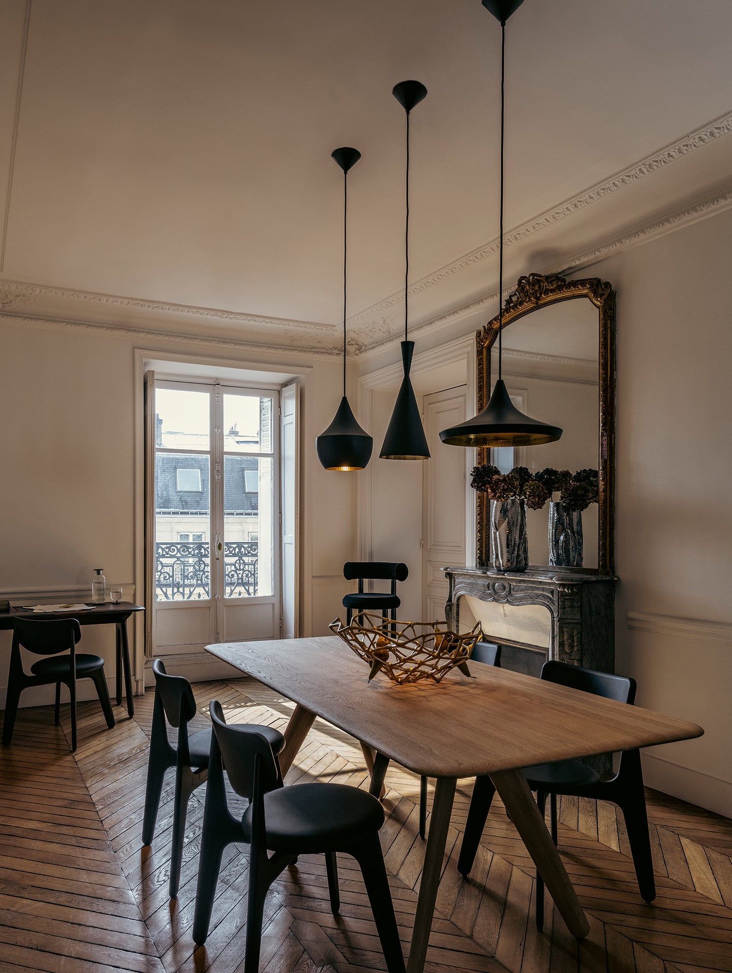 Beat Tall LED Pendant Light by Tom Dixon - Black