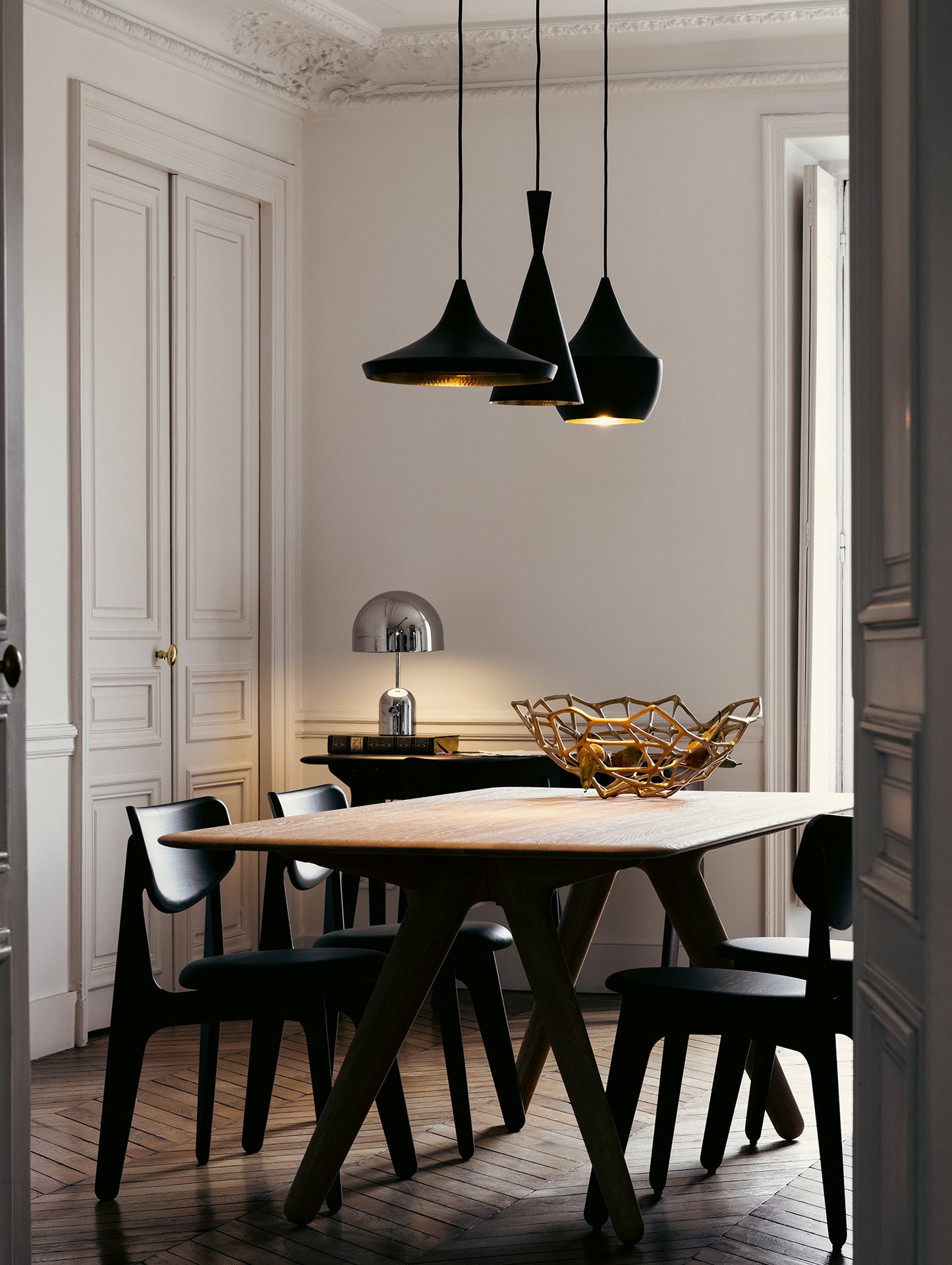 Beat Tall LED Pendant Light by Tom Dixon - Black
