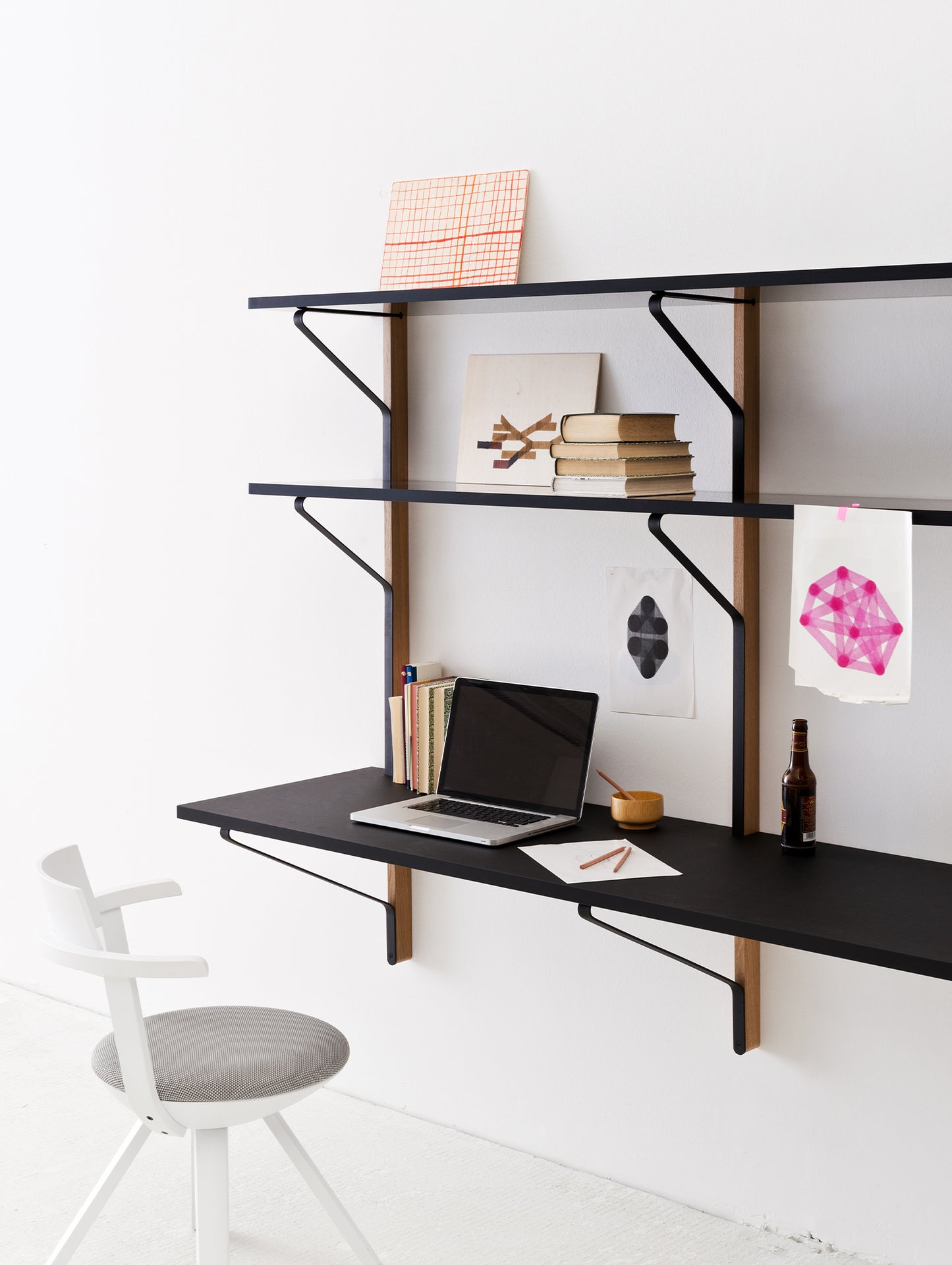 Kaari Wall Shelf with Desk by Artek - REB 010