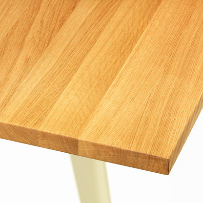 EM Table by Vitra - Solid Oak Tabletop / Ecru Base