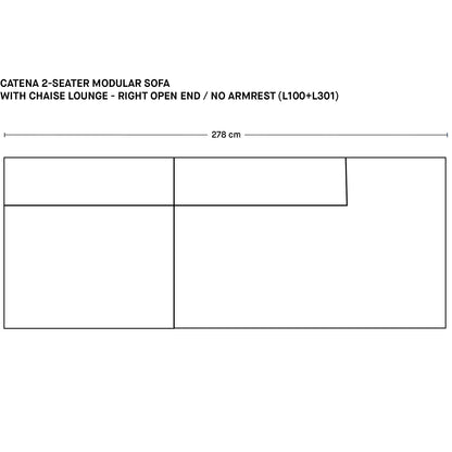 Catena 2-Seater Modular Sofa