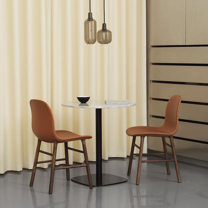 Form Chair Upholstered by Normann Copenhagen - Walnut Base / Ultra Leather Brandy 41574