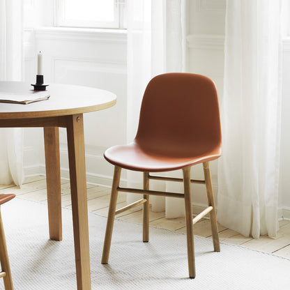 Form Chair Upholstered by Normann Copenhagen - Oak Base / Ultra Leather Brandy 41574