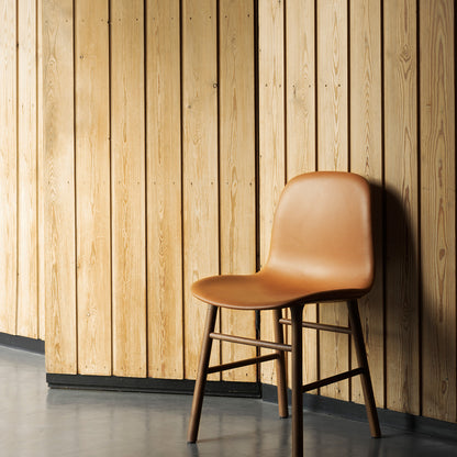 Form Chair Upholstered by Normann Copenhagen - Walnut Base / Ultra Leather Brandy 41574