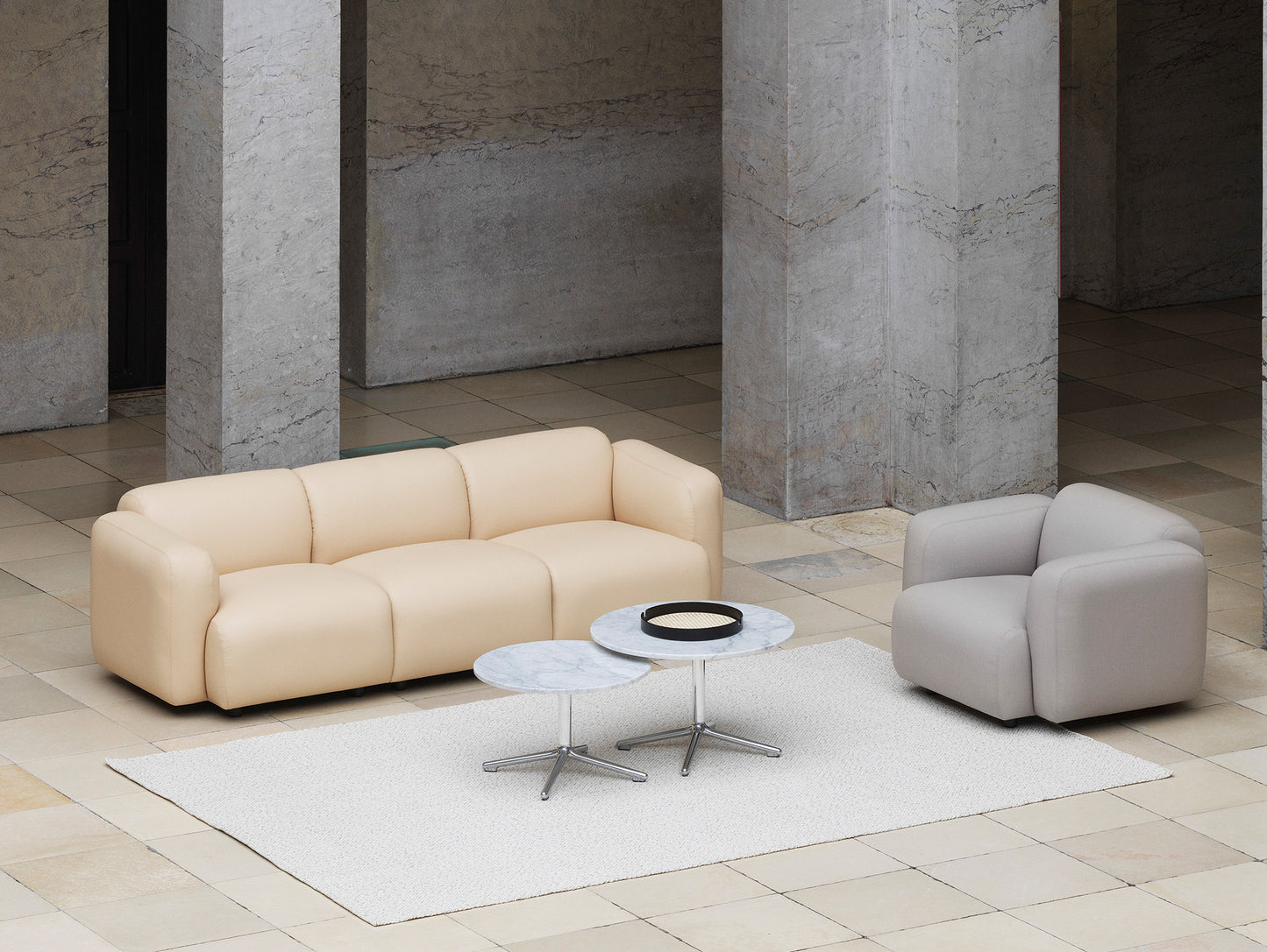 Swell 3-Seater Modular Sofa by Normann Copenhagen / Ultra Leather 41572