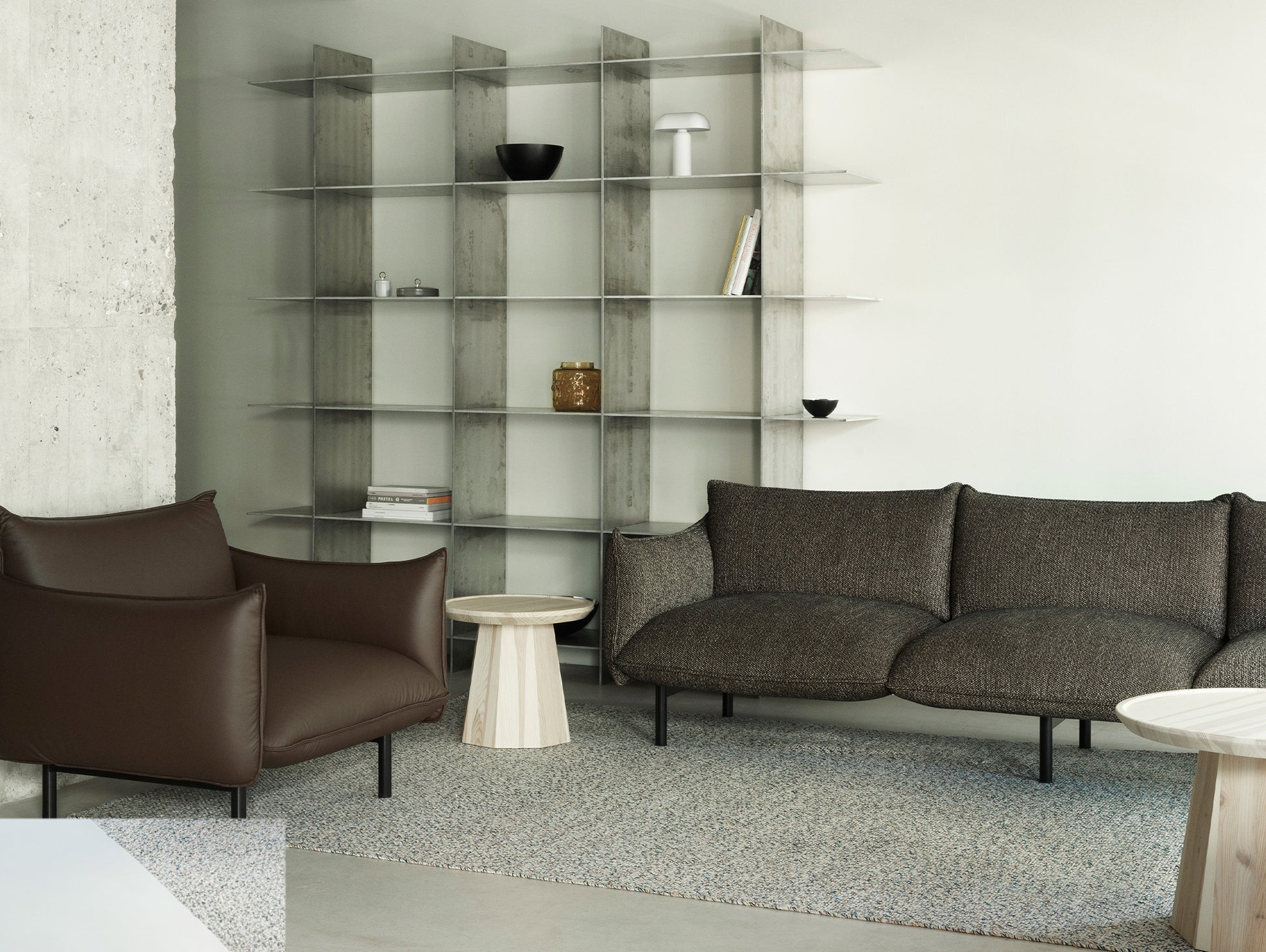 Ark Modular Sofa 4-Seater Sofa by Normann Copenhagen  - Safire 001 /  Ultra Leather 41597