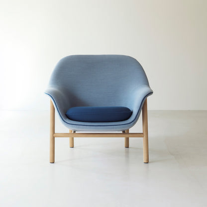 Drape Lounge Chair by Normann Copenhagen - Shell: Steelcut Trio 3 713 / Piping and Seat Cushion: Vidar 4 733