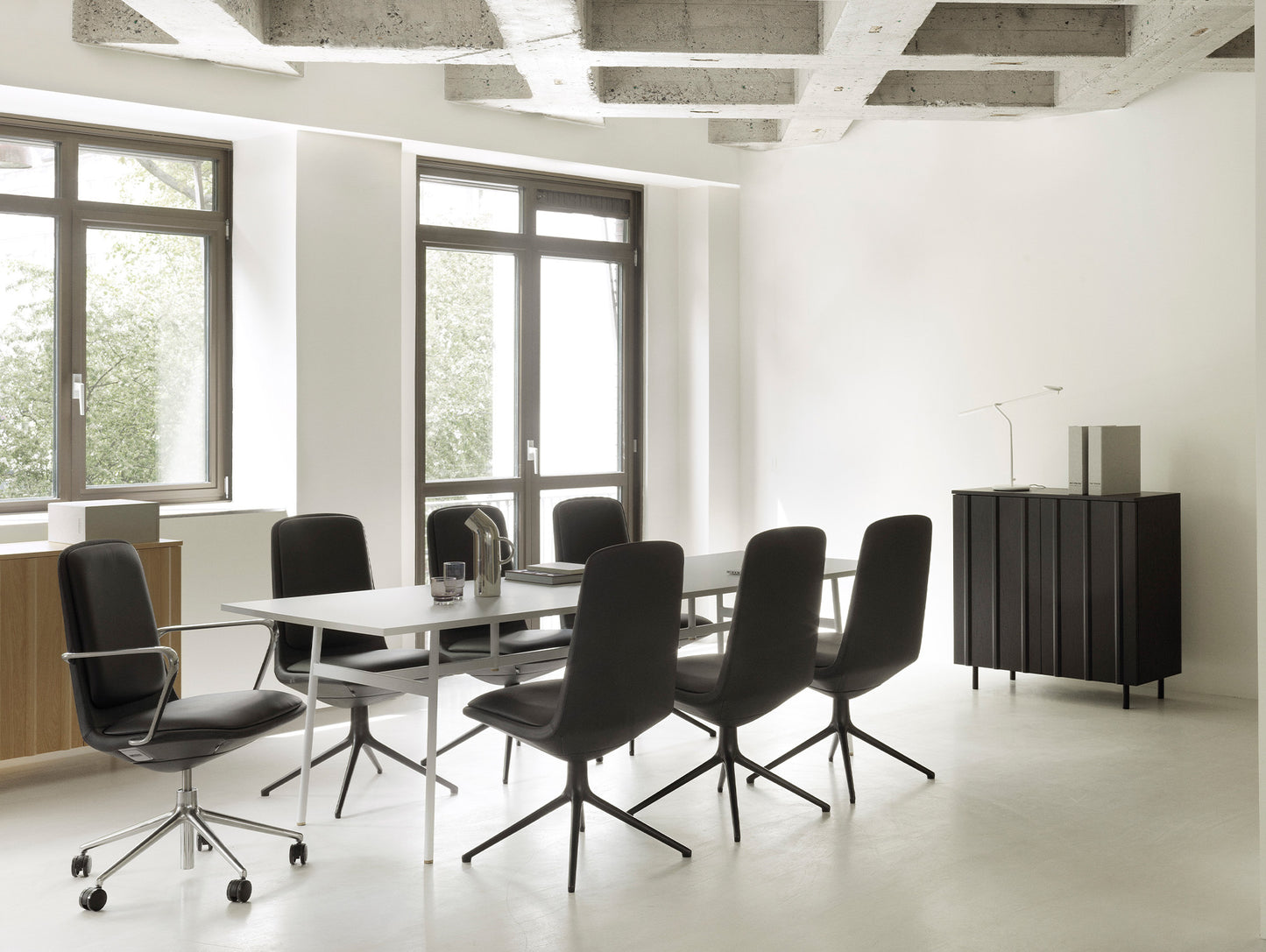 Rib Cabinet by Normann Copenhagen - Black Painted Oak Veneer