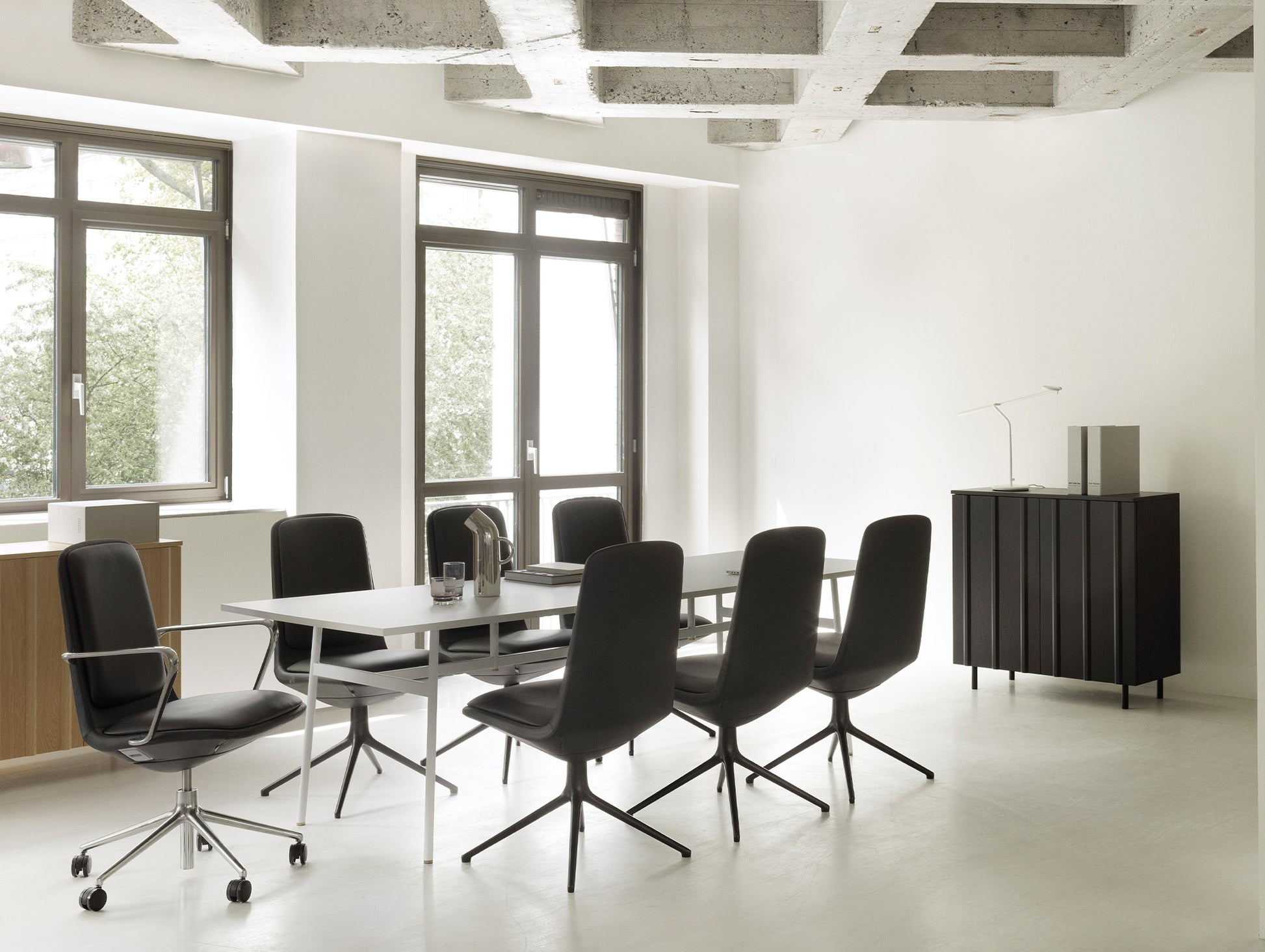 Rib Cabinet by Normann Copenhagen - Black Painted Oak Veneer
