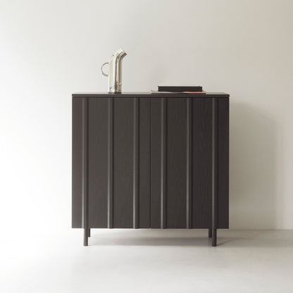 Rib Cabinet by Normann Copenhagen - Black Painted Oak Veneer