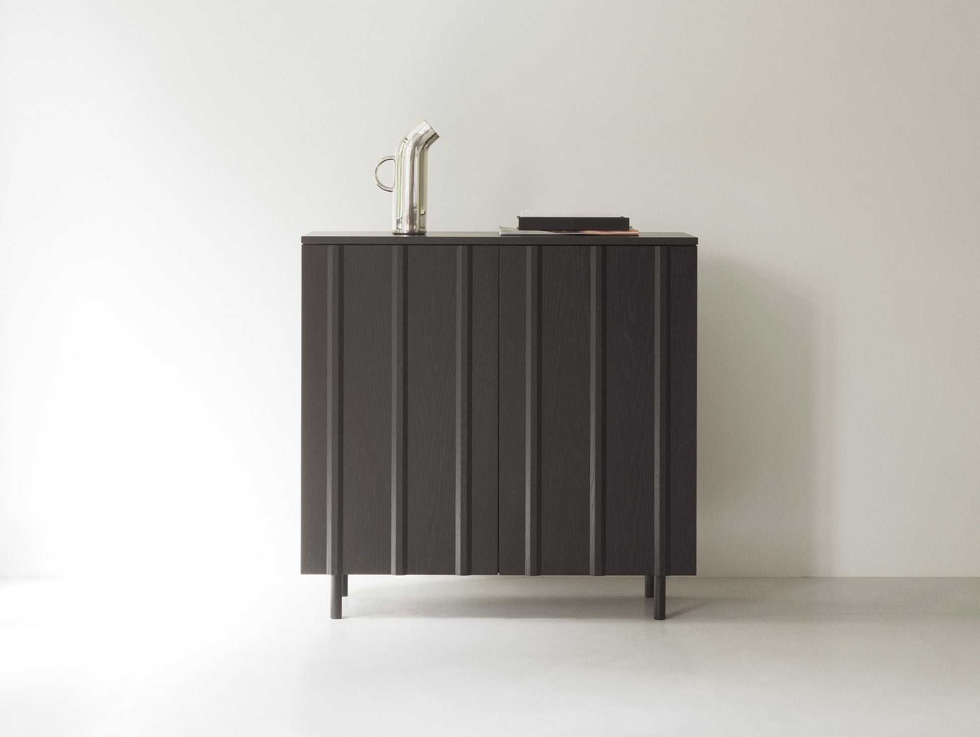 Rib Cabinet by Normann Copenhagen - Black Painted Oak Veneer