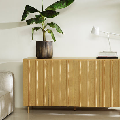Rib Sideboard by Normann Copenhagen - High / Lacquered Oak Veneer