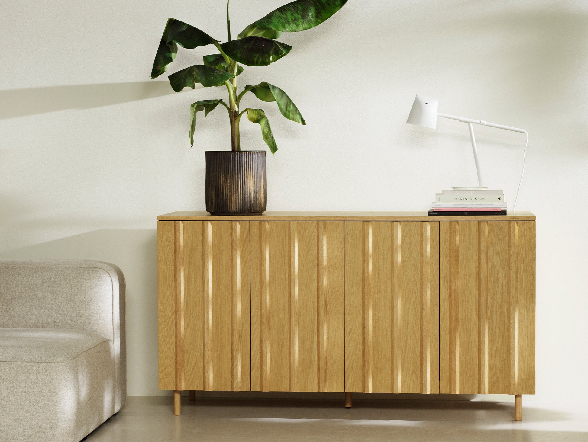 Rib Sideboard by Normann Copenhagen - High / Lacquered Oak Veneer